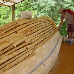 Jason Stokes working on first few rows on the arch Jason Stokes working on first few rows on the arch
