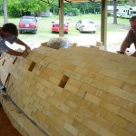 working on brick arch working on brick arch