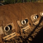 finished kiln before removing arch form and side stoke port forms